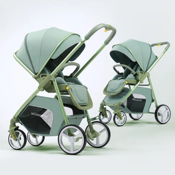 2 In 1 Portable Multifunctional Baby Stroller High Landscape Pram Carriage Basket Baby Carriage Baby Stroller 0 To 3 Years 4