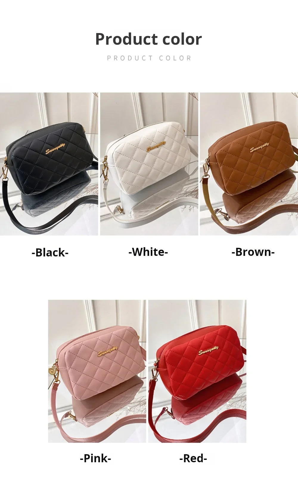 Diamond Quilted Tassel Crossbody