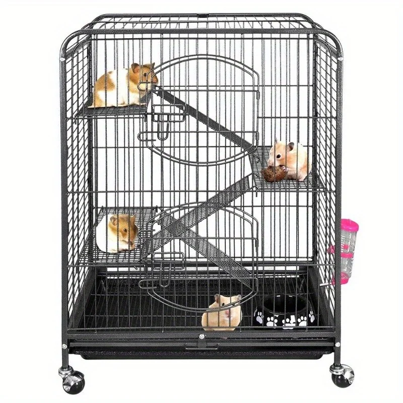 Large Multi-Level Pet Cage for Small Animals