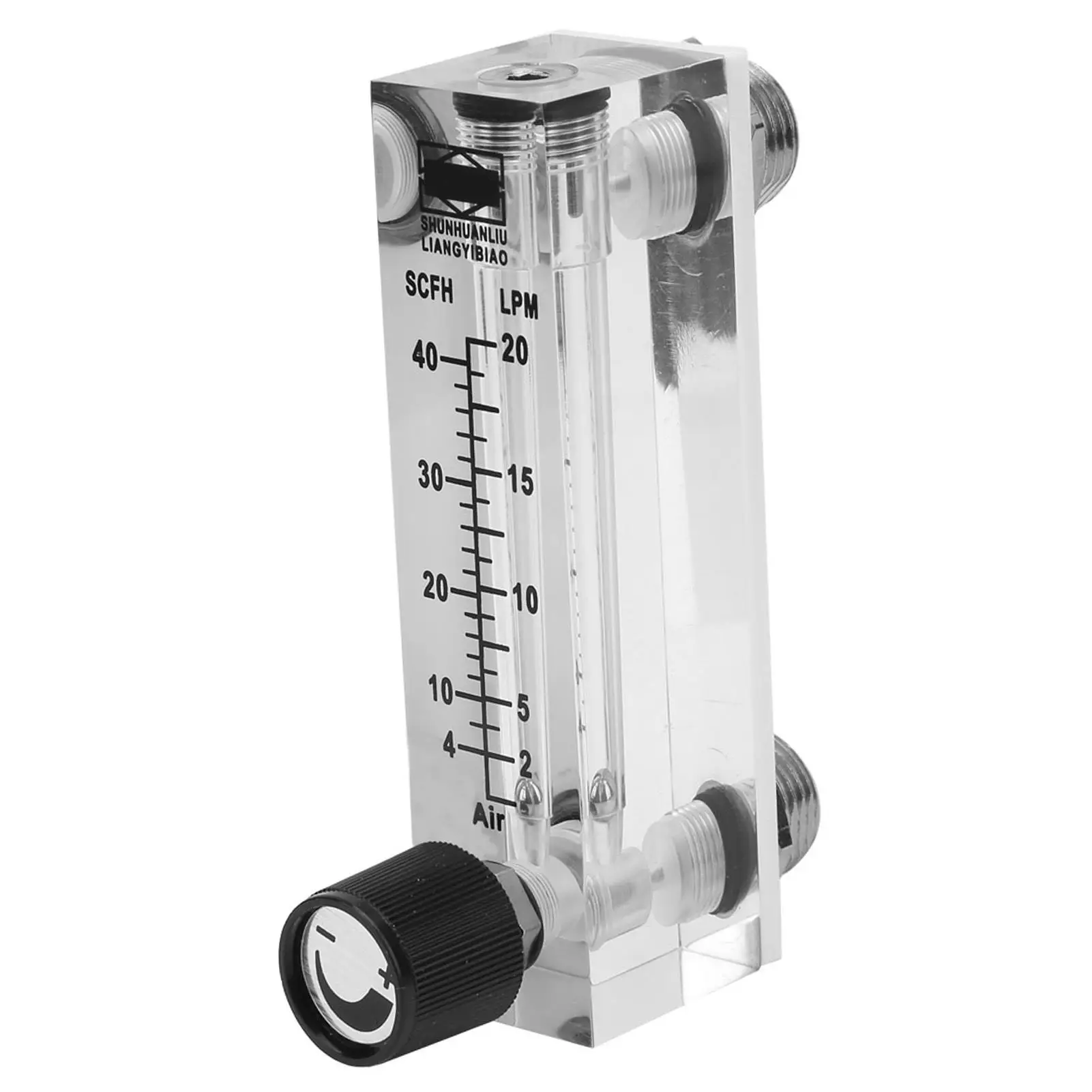 Panel Type Gas Flowmeter LZM-6T 2-20LPM/4-40SCFH Brass Female BSP1/4 for Accurate Gas Measurement