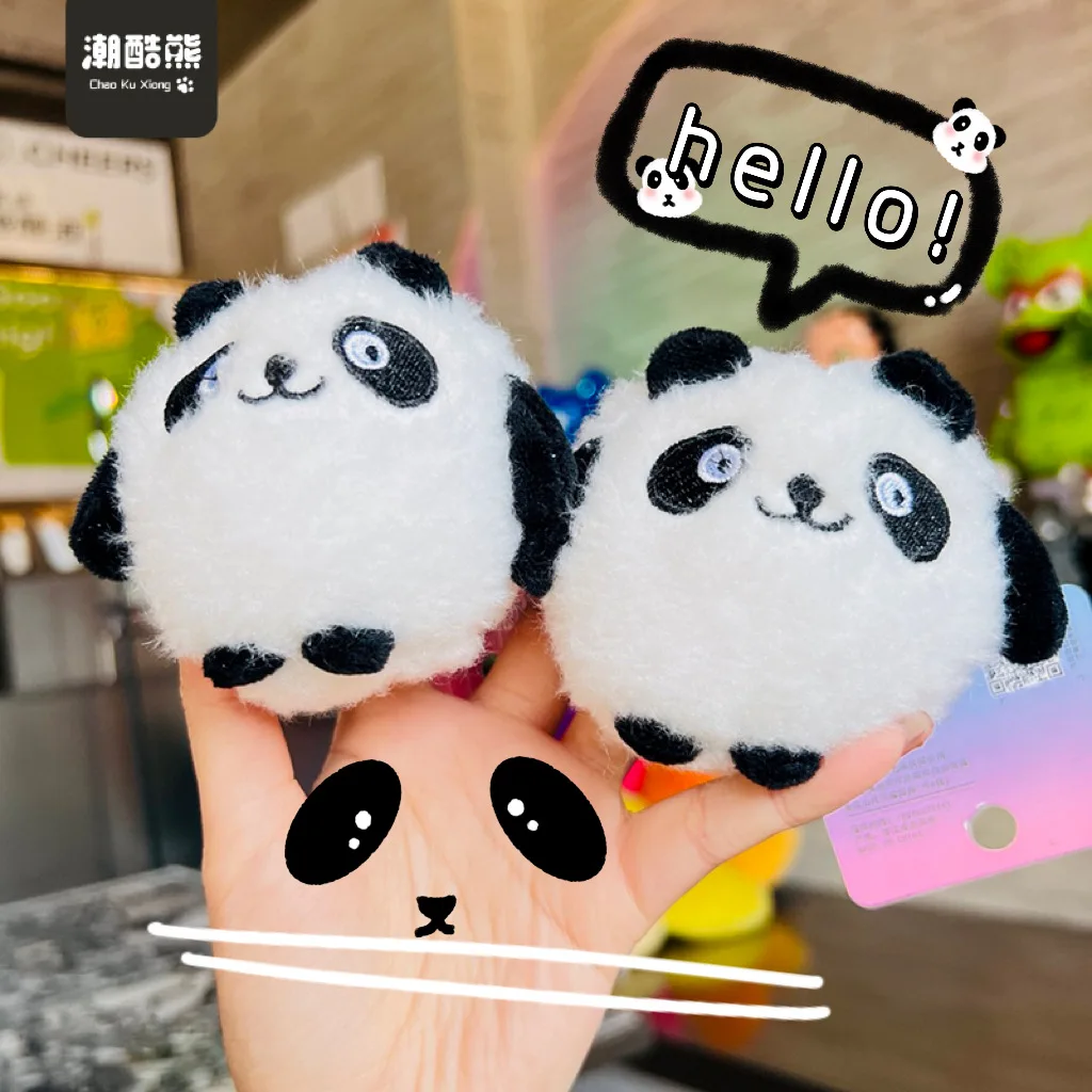 

new popular online Cute auspicious doll panda bag creative pendant Keychain soft doll funny fashione birthday christmase gift