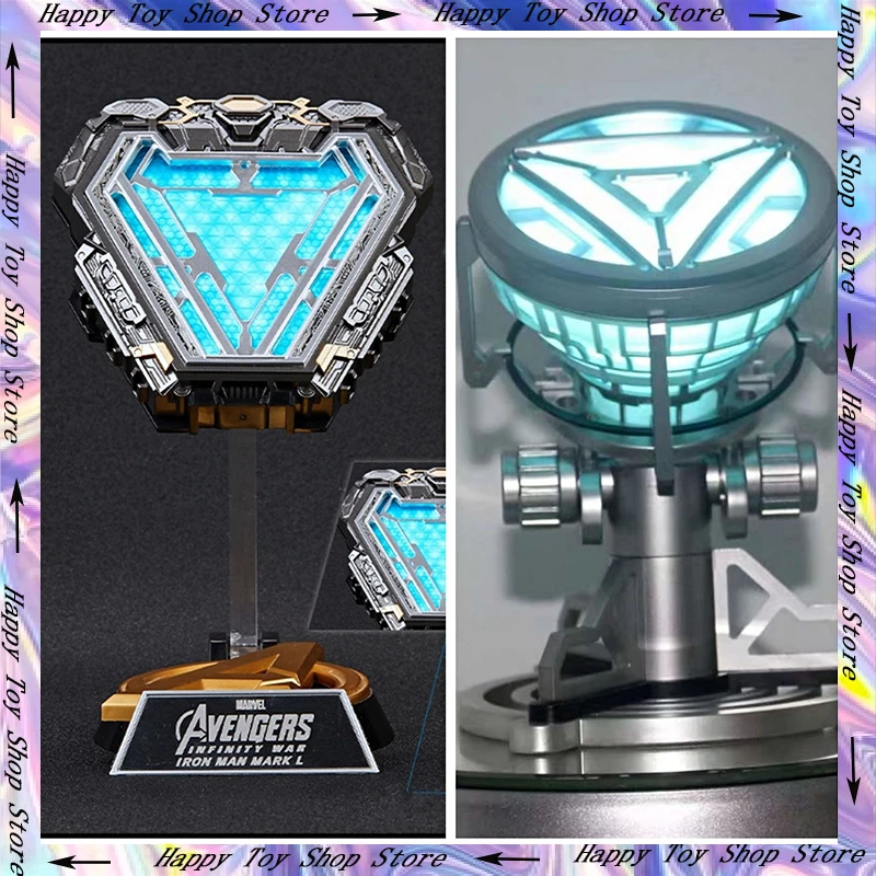 

Реактор Marvel Мстители 4 Железный человек Mk50 1:1, носимый в груди реактор искусственной дуги, Тони Старк, сердце марки, светодиодная модель, подарок для детей