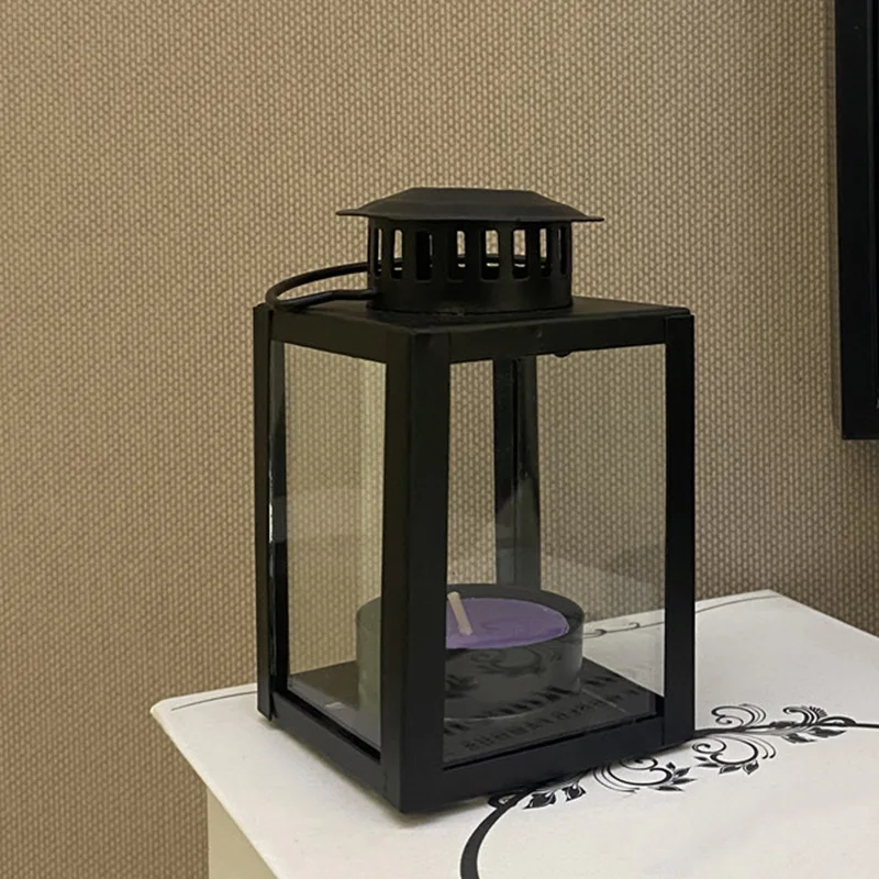 Nordic Metal Lantern Candle Holder
