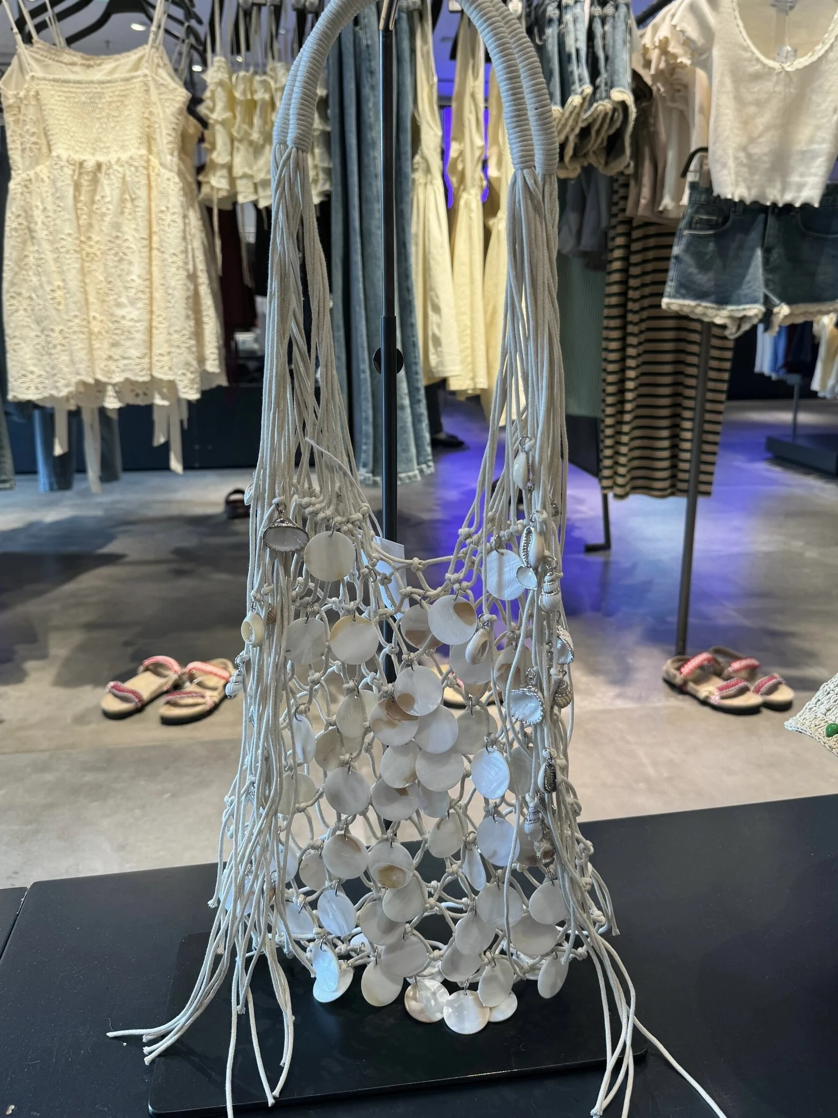 Handmade Shell Bag Woven Bucket Tassel Embroidery Hobo Shoulder Wooden Handle Handbag Evening Clutch Bag