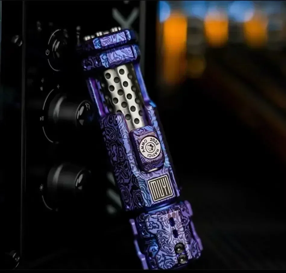 Muyi edcガンボルトプッシュエッグスライダーフィジェット、チタン合金