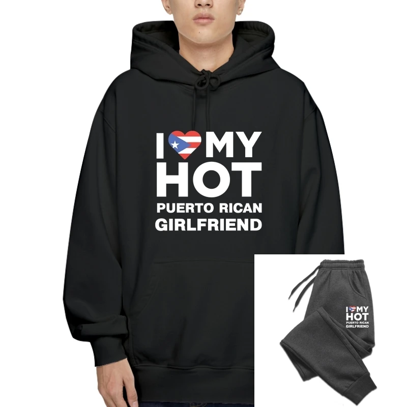 

I Love My Puerto Rican Girlfriend Puerto Rico Native T-Hoodies Print T-Hoodies Summer Casual