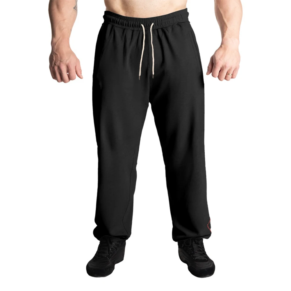 

Men Running Joggers Pants Sweatpants Sports Fitness Workout Straight Trousers
