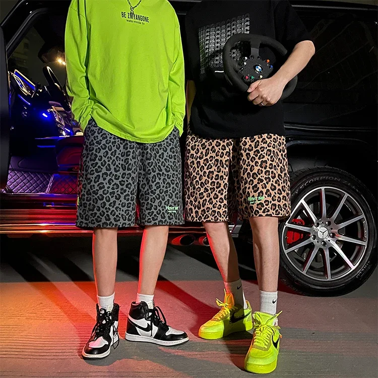 YASUGUOJI 2024 New Arrivals Leopard Printed Casual Shorts Men Clothing Summer Mens Shorts Casual Luxury Plus Size M-5XL 3