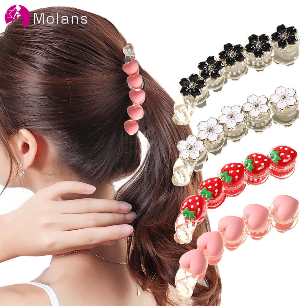 Bewusteloos Nationaal Accumulatie Molans Nieuwe Antislip Kersenbloesems Haarspeld Mode Barrette Paardenstaart  Haar Clips Hoofddeksels Dames Haaraccessoires| | - AliExpress