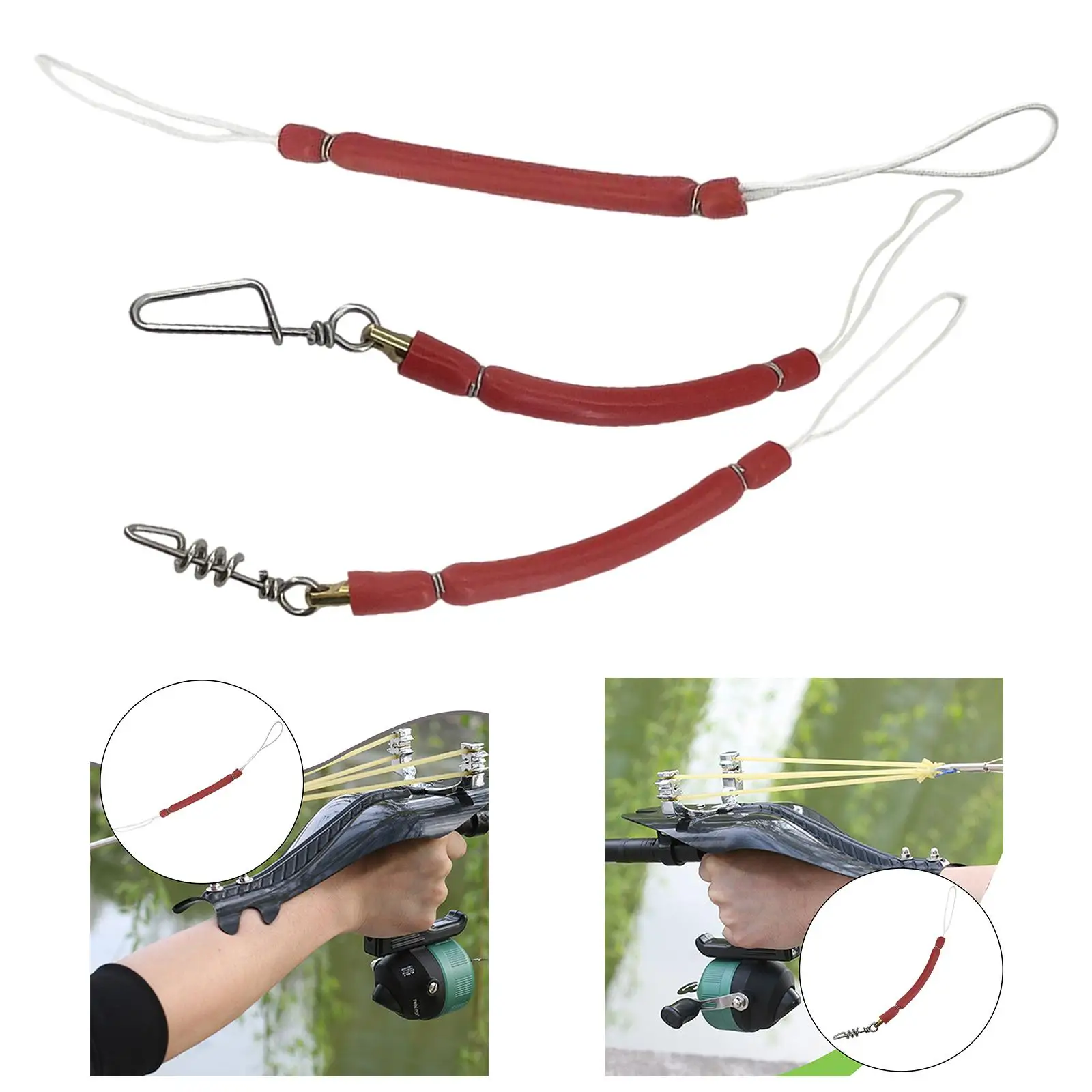 Spear Shock Cord Professional Flexible Gear Accessory Fishing Equipment Heavy Duty for Kayaking Canoeing Outdoors Water Sport