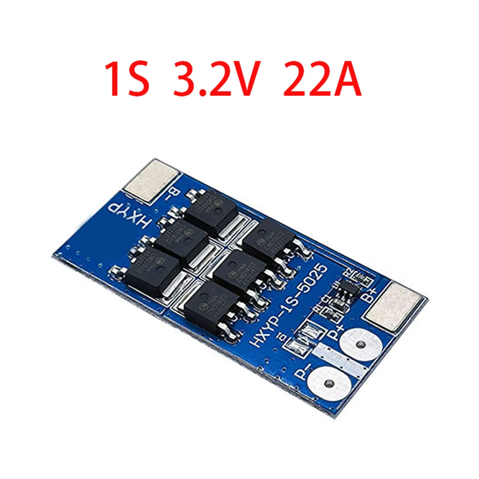 BMS 1S 12A 15A 22A 3.2V 3.7V LiFePO4 Lithium Battery Protection