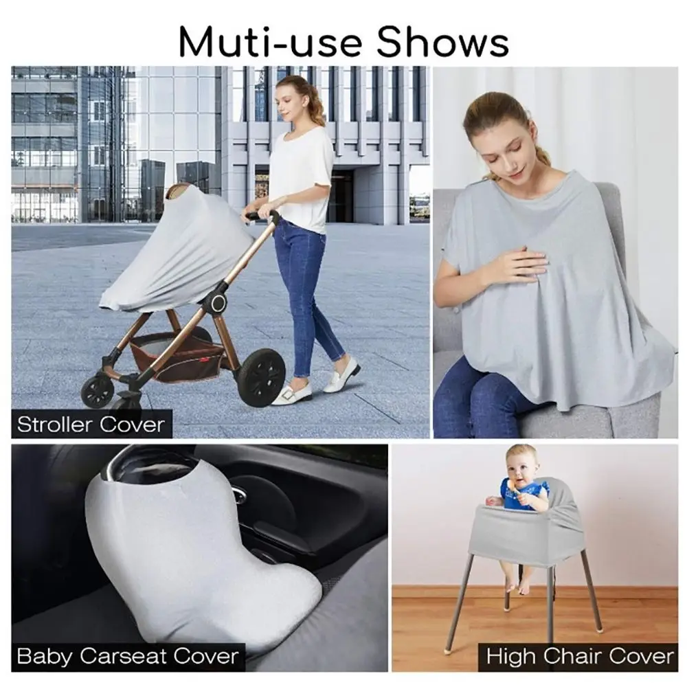 Muslin Fabric Baby Nursing Poncho Breastfeeding Cover