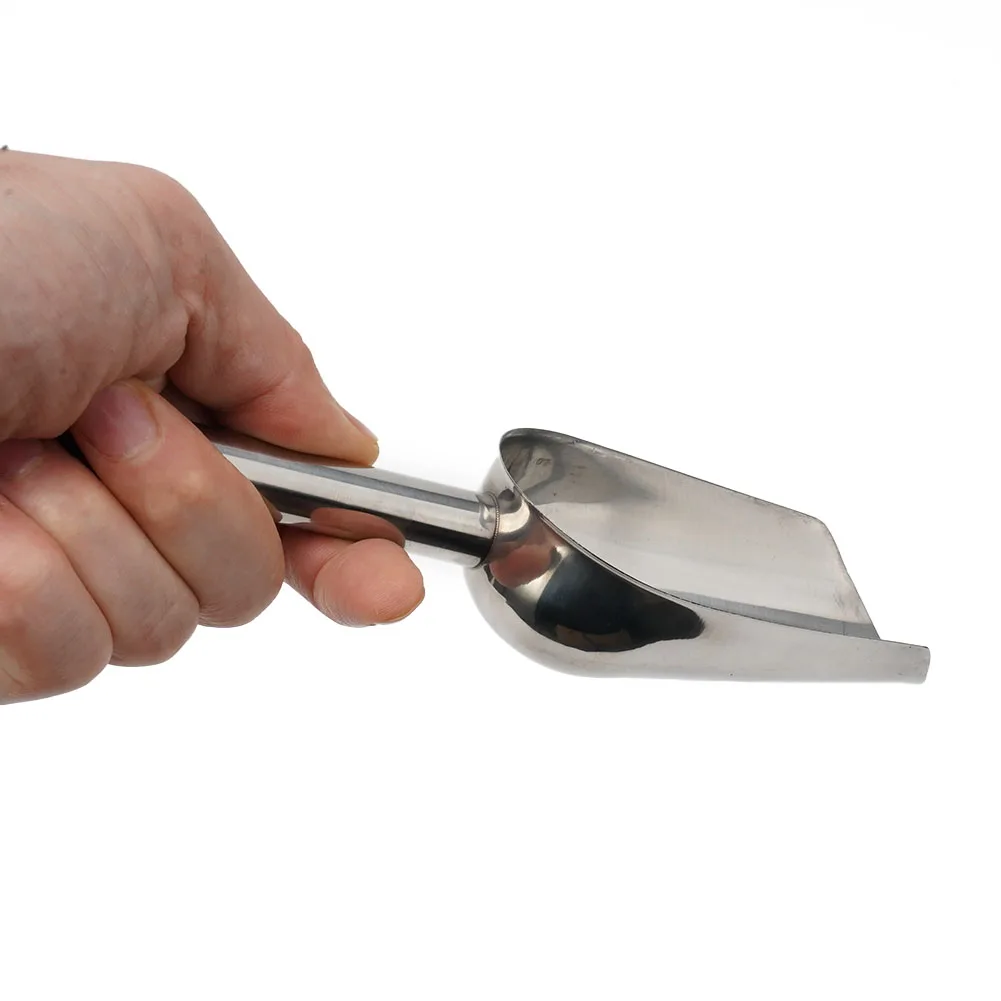

Stainless Steel Ice Scoop Party Bar Buffet Kitchen Sugar Flour Dry Goods Shovel