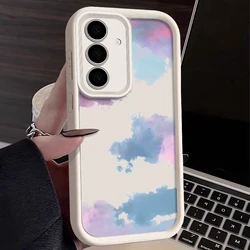Elegant White Cloud Design Phone Case - Ultra Protection and Style - Samsung A16 (A116 Beige White)