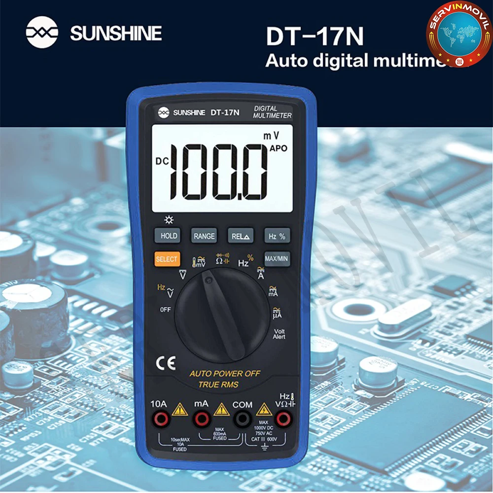 

SUNSHINE DT-17N high precision lcd display Digital Multimeter 35/6 automatic instrument AC DC voltage current resistance measure