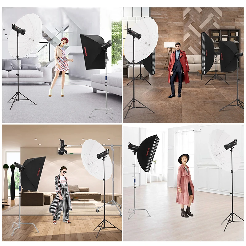 JINBEI 반투명 소프트 라이트 우산, 플래시 스트로브 조명용 화이트 디퓨저, 사진 스튜디오, 100 cm, 150cm, 40 인치, 60 인치