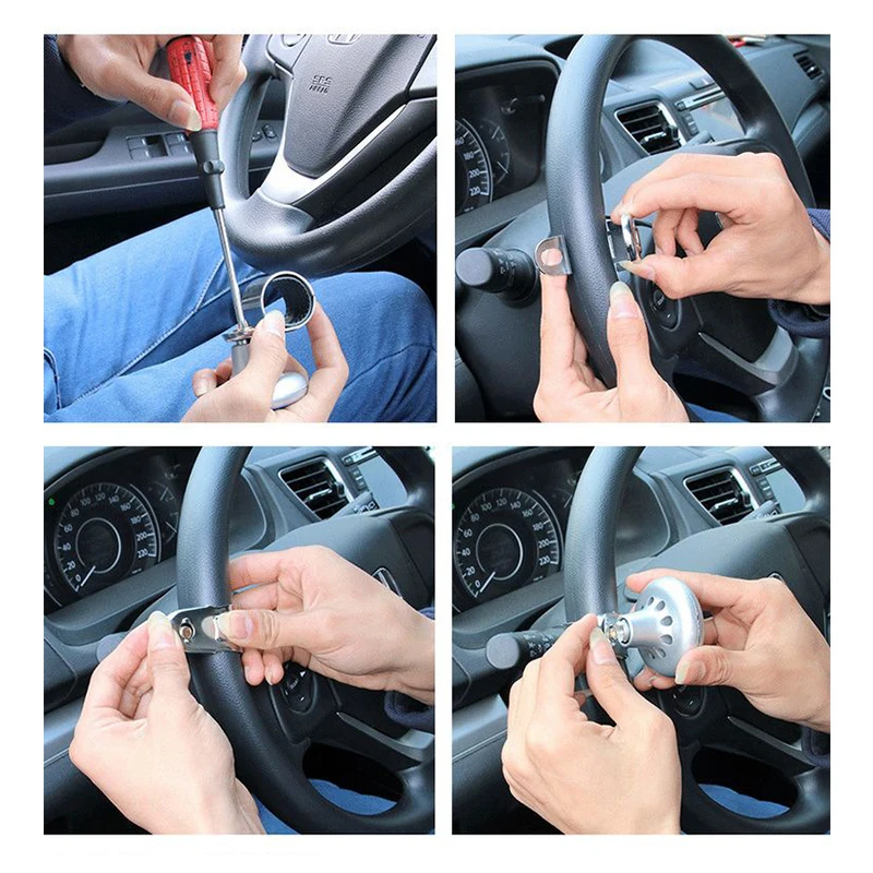 Car Steering Wheel Control Adapter Anti-slip Handle Ball Grip For Epman Honda Civic G10 Omp 330mm Steering Wheel images - 6