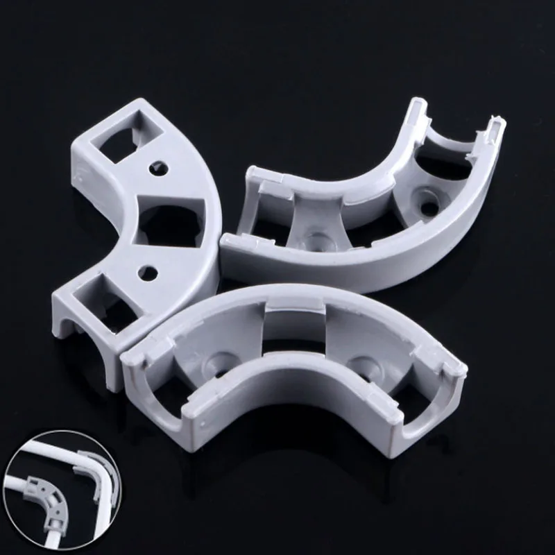 Su arıtıcısı hortum akış viraj klip 90 derece 1/4 "3/8" PE boru dirseği köşe cihazı sabit koltuk boru oluk derivasyon aksesuarları