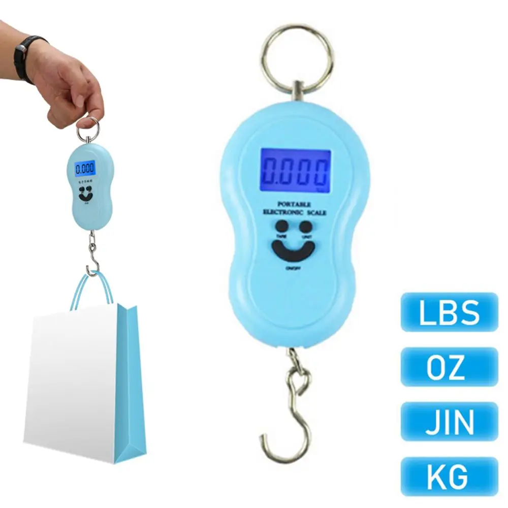 Портативные электронные весы мини-весы для рыбы максимальный вес 110lb / 50 кг
