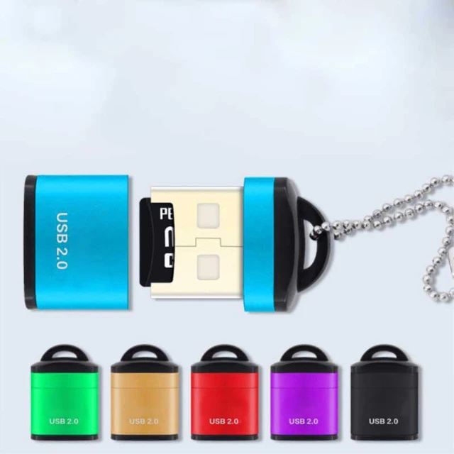 Lecteur de carte Micro SD/TF USB 2.0, mini carte mémoire pour téléphone  portable, adaptateur USB haute vitesse pour ordinateur portable,  accessoires - AliExpress