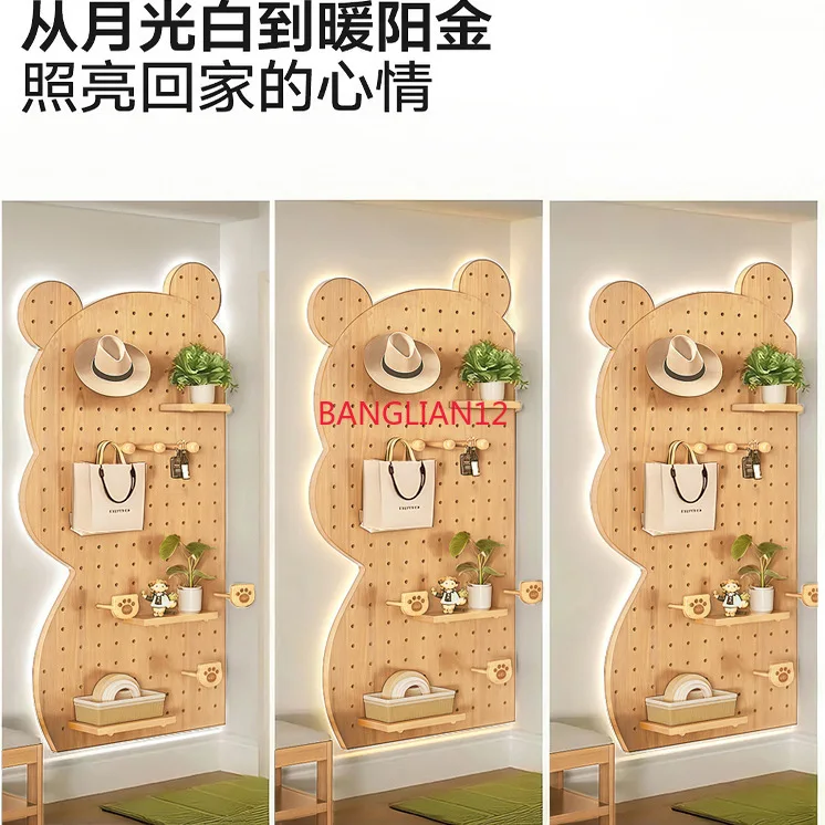 곰돌이 홀보드, 원목 벽걸이 수납 진열대