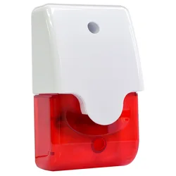 Enhanced Sound and Light Security Alarm with Flashing and Horn, Loud Sound, Versatile Voltage Support, for Industrial and Residential Use (220V)