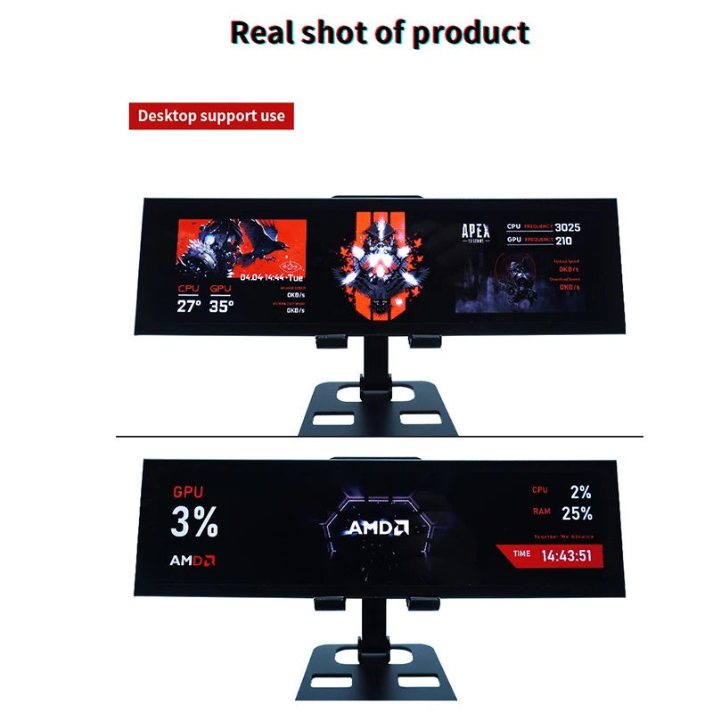 Polegadas Ips Tipoc Secundária Screen Case Cpu Gpu Ram Computer Monitoring Usb Display Chassis Turing Smart Aida Livre 8.8 - Imagem 2