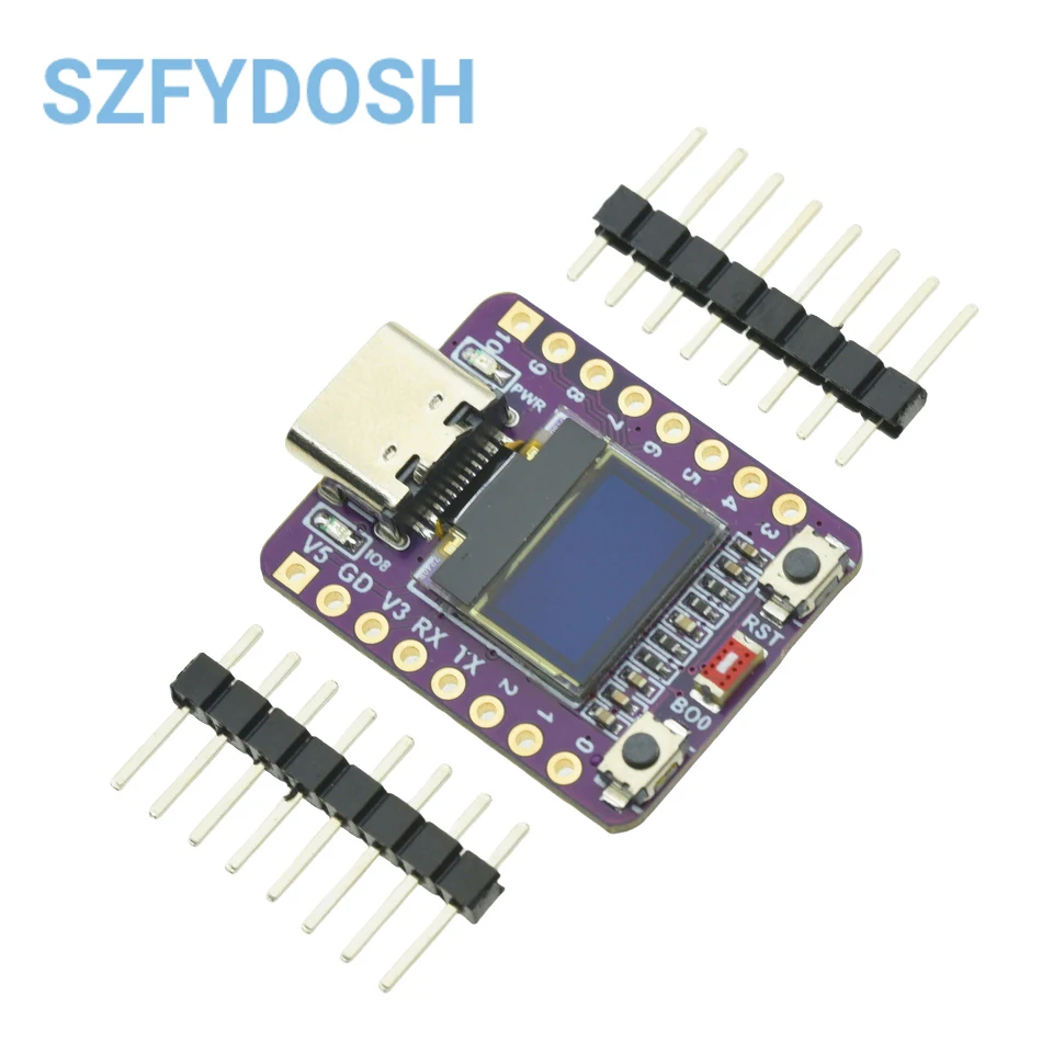 รูปสินค้า โมดูลไร้สาย ESP32-C3 + OLED 0.42 นิ้ว สำหรับ Arduino