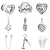 Fine 925 Bracelet Accessories Fit European Silver Plated Charms Dentist Nurse Tooth Stethoscope Diy Bead For Women Men Jewelry 3