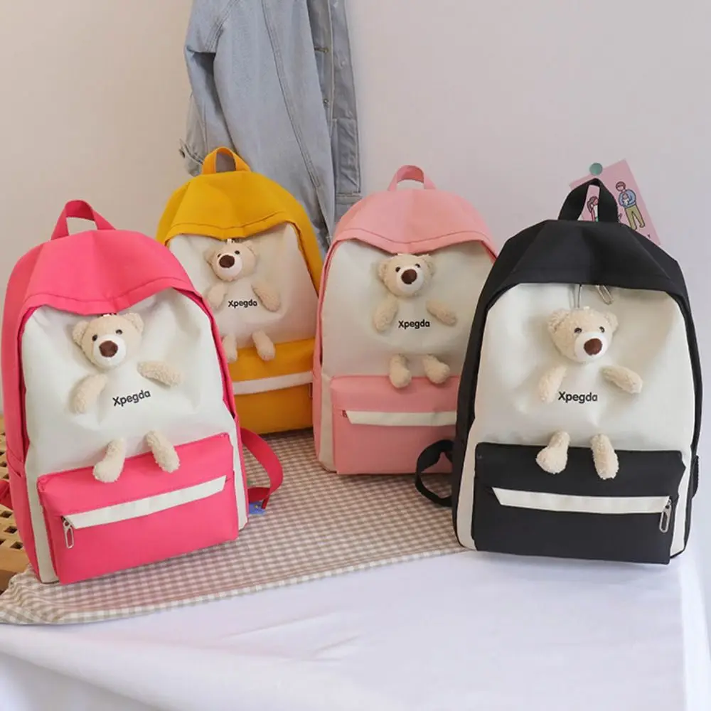 

Модный мультяшный рюкзак для девочек, вместительная простая сумка на плечо с вышивкой и именем, персонализированный школьный ранец для учеников Старшей школы