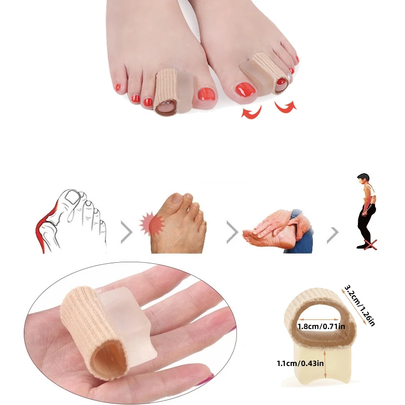 1Piece Thumb Adjuster Silicone Gel Feet Care Orthotics Hallux Valgus Corrector Bunion Toe Separators Overlapping Straightener