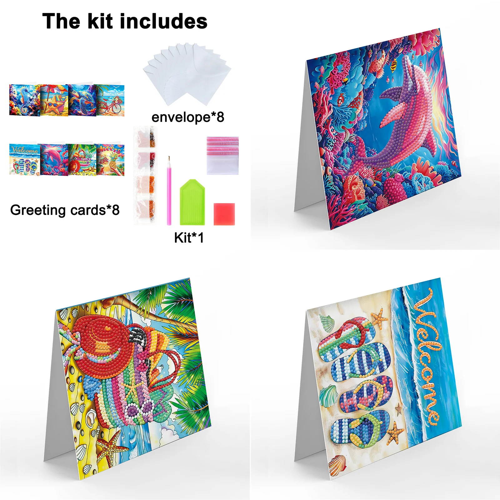 

Алмазная живопись, поздравительная открытка, новинка 2024, «сделай сам», открытка на день матери и ребенка, благодарные благословения, подарки для семьи и друзей