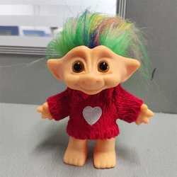 Charming Vintage Troll Dolls for Festive Celebrations - Perfect for Valentine's and Christmas Gifts (Multicolored hair)