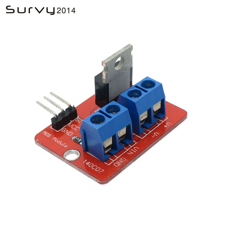0-24V Pulsante Mosfet Superiore Irf520 Modulo Driver Mos Per Arduino Mcu Arm Raspberry Pi Elettronica Fai Da Te