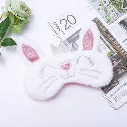 Plush Cartoon Unicorn Sleep Mask - Soft and Fun Animal Eyeshade for Travel and Relaxation (5)