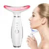 3 in 1 EMS Neck Face Beauty Device with Thermal Neck Lifting Vibration LED Facial Massager Double Chin Remover Skin Care Tool 1