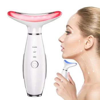 3 in 1 EMS Neck Face Beauty Device with Thermal Neck Lifting Vibration LED Facial Massager Double Chin Remover Skin Care Tool 1 3 in 1 EMS Neck Face Beauty Device with Thermal Neck Lifting Vibration LED Facial Massager Double Chin Remover Skin Care Tool 1