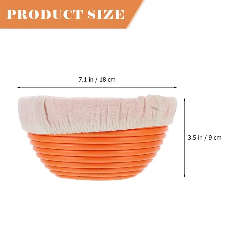 LAAT Cesta para Masa y Fermentación de Pan Cuenco para Masas Cesta de Pan Artefacto de Cocina Size 13×6cm 