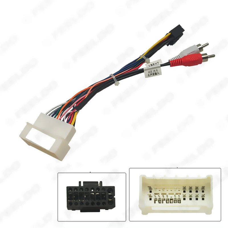 

16-Pin Car Stereo Audio Head Unit Harness Power Adapter Cable For Hyundai Elantra Santafe 2004-2007