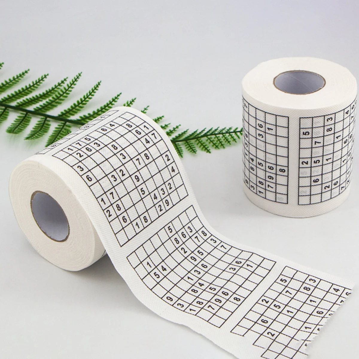 Paper Napkins Creative Sudoku Toilet Paper Puzzle Games Roll Paper Jiugongge Math Games Toilet Party Games Family Boredom