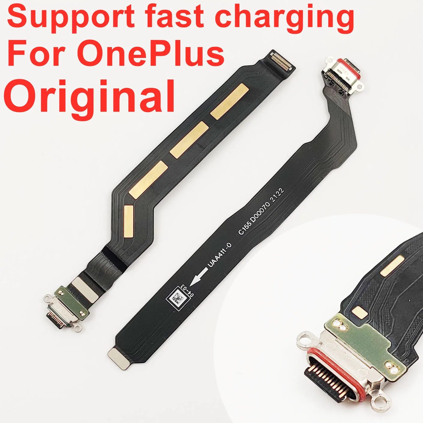 Original USB Charging Flex Cable For OnePlus Nord 2 5G 7 7T 8 8T 9 Pro