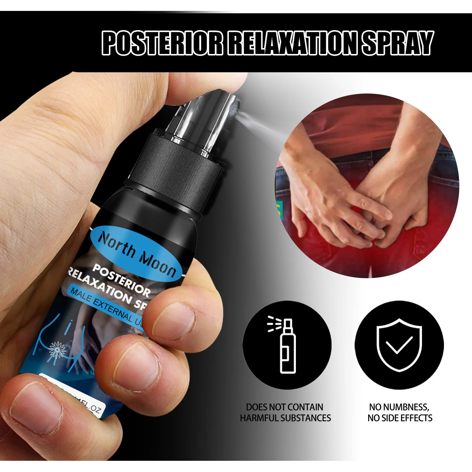 Silk Anal Sex Lubricant Posterior Relaxation Spray Water-Based Pain Relief for Adults Gay Women Men Delay sex lubricant