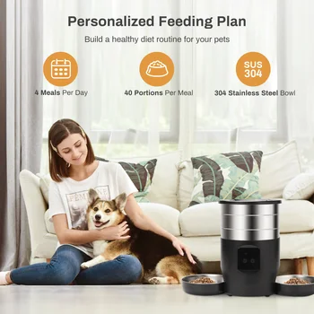 4.5L WiFi Automatic Pet Feeder with Dual Bowls - Image 5