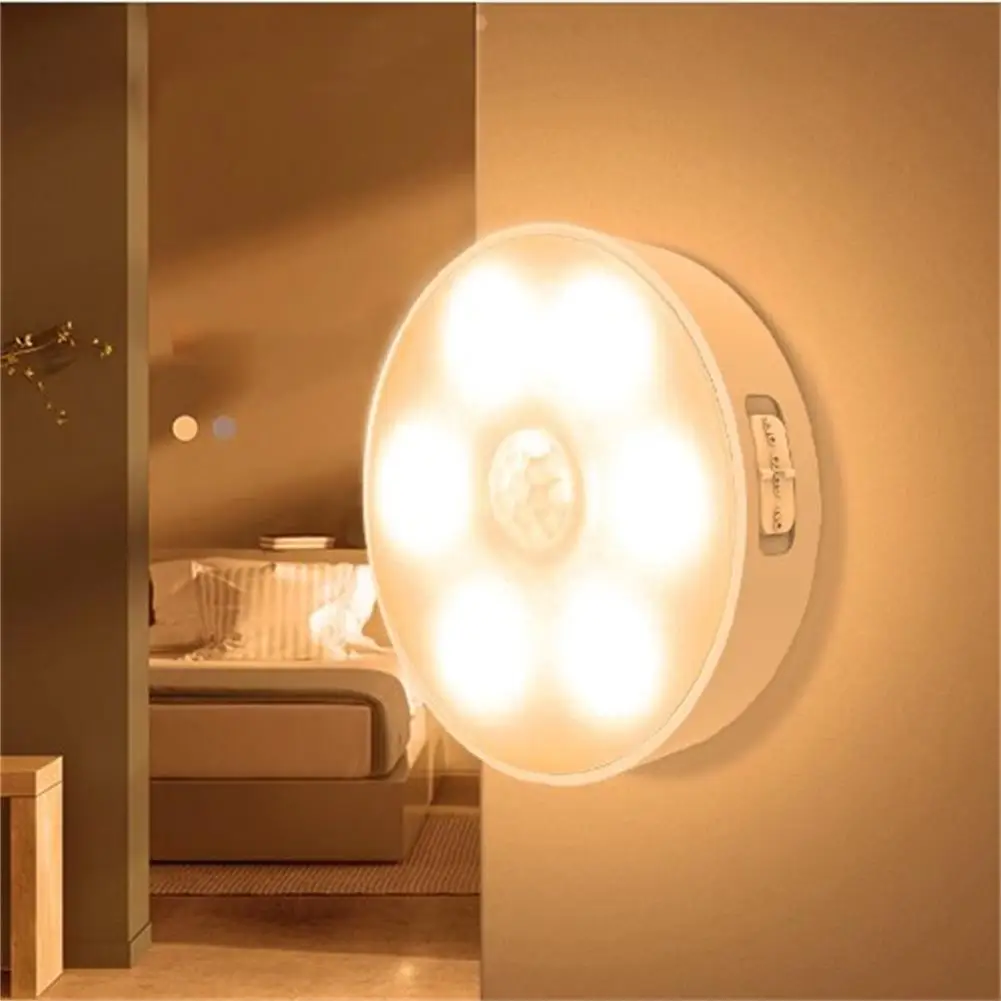 

LED Closet Light Motion Sensor Magnetic Suction Night Lamp For Bedroom Kitchen Cabinet Corridor Decor Aisle Lighting Wall Light