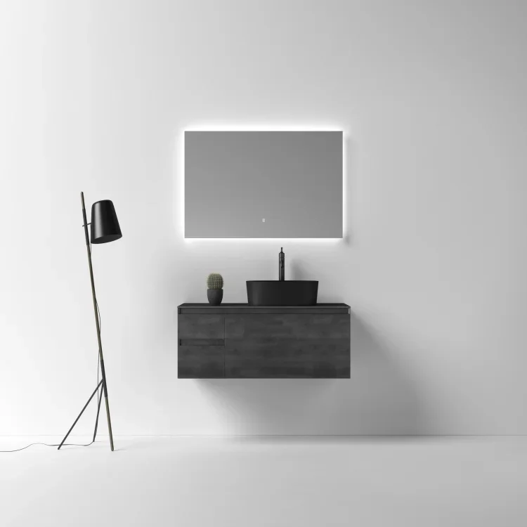 Popular Design Modern Wall Mounted Bathroom Vanity Vanities Bathroom With Marble Vanity Top