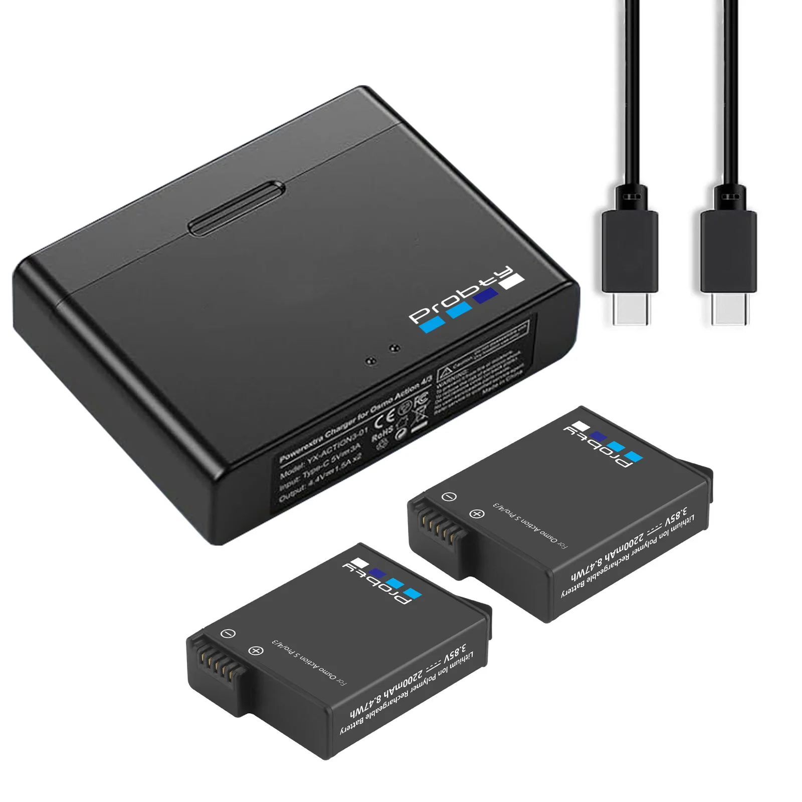 Lot Batteries et Chargeur pour GoPro Hero 11/10/9 - 1 à 4 Batteries