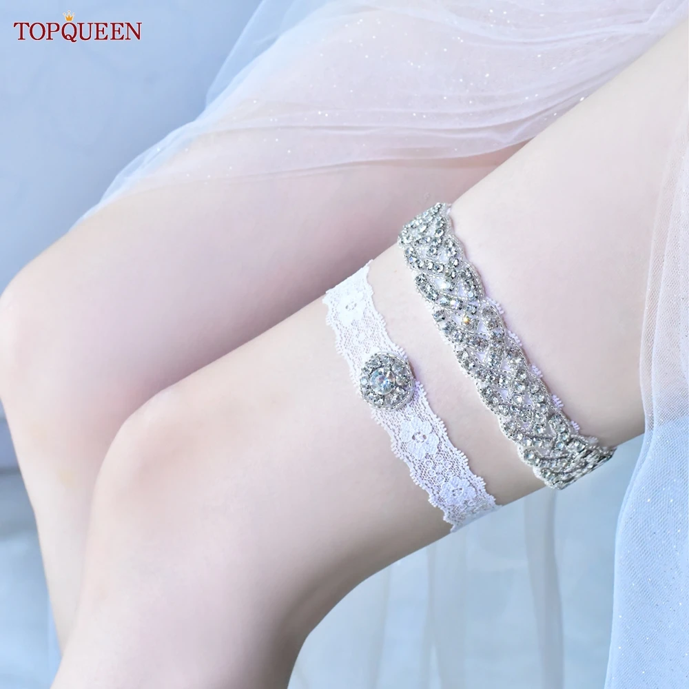 Bridal Garter Belt TOPQUEEN Wedding Lace Garter Belt