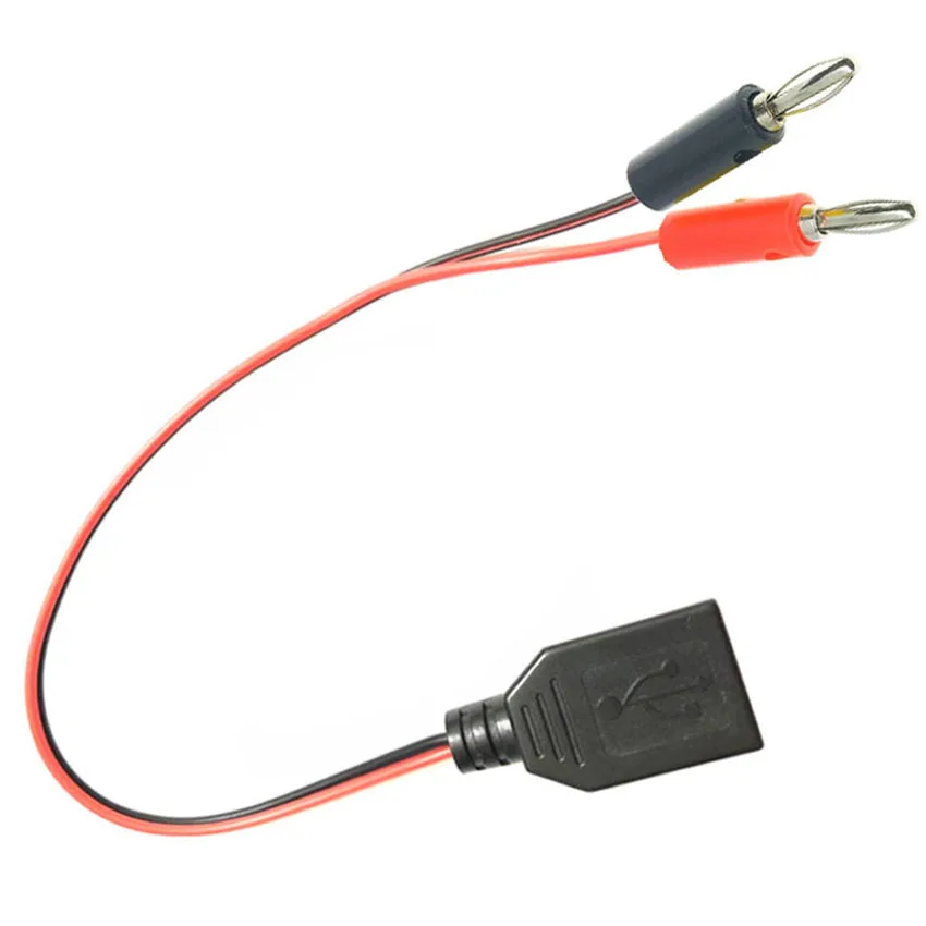 オスとメスの充電ケーブル,4mmバナナプラグ,テストリード,USB