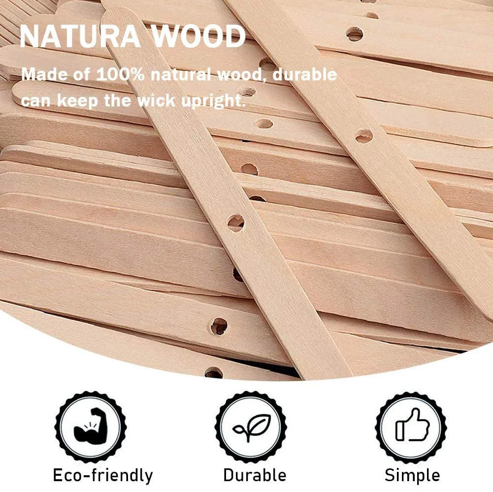 Wooden Wax Core Holders - 50pcs 5