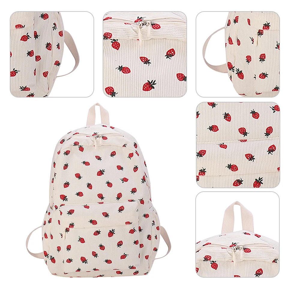 Mochila Escolar Kawaii Linda Mochila Estética Para La Escuela Beige TUNC Sencillez | Bodega